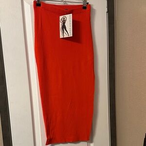 Naked Wardrobe Red Women's Skirt